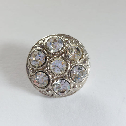 4155 Knopfe mit Swarovski Kristallen 18mm