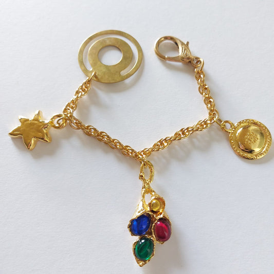 Sonne und Medaillon Taschenanhänger 16cm