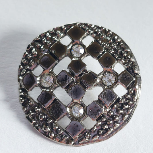 4254 Knopfe mit Swarovski Kristallen 23mm