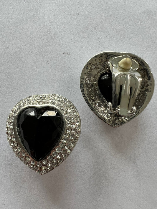 30009 Vintage Swarovski Kristallen Ohrclip 28mm