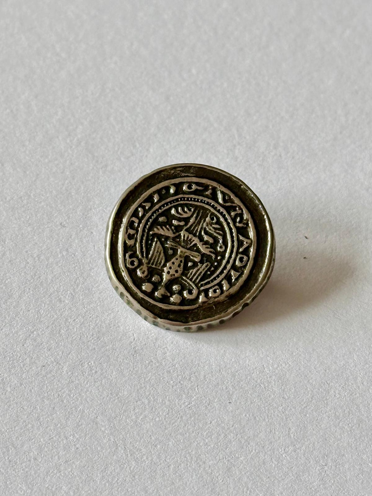4529 Vintage Rhodium vergoldet Knöpfe 23mm