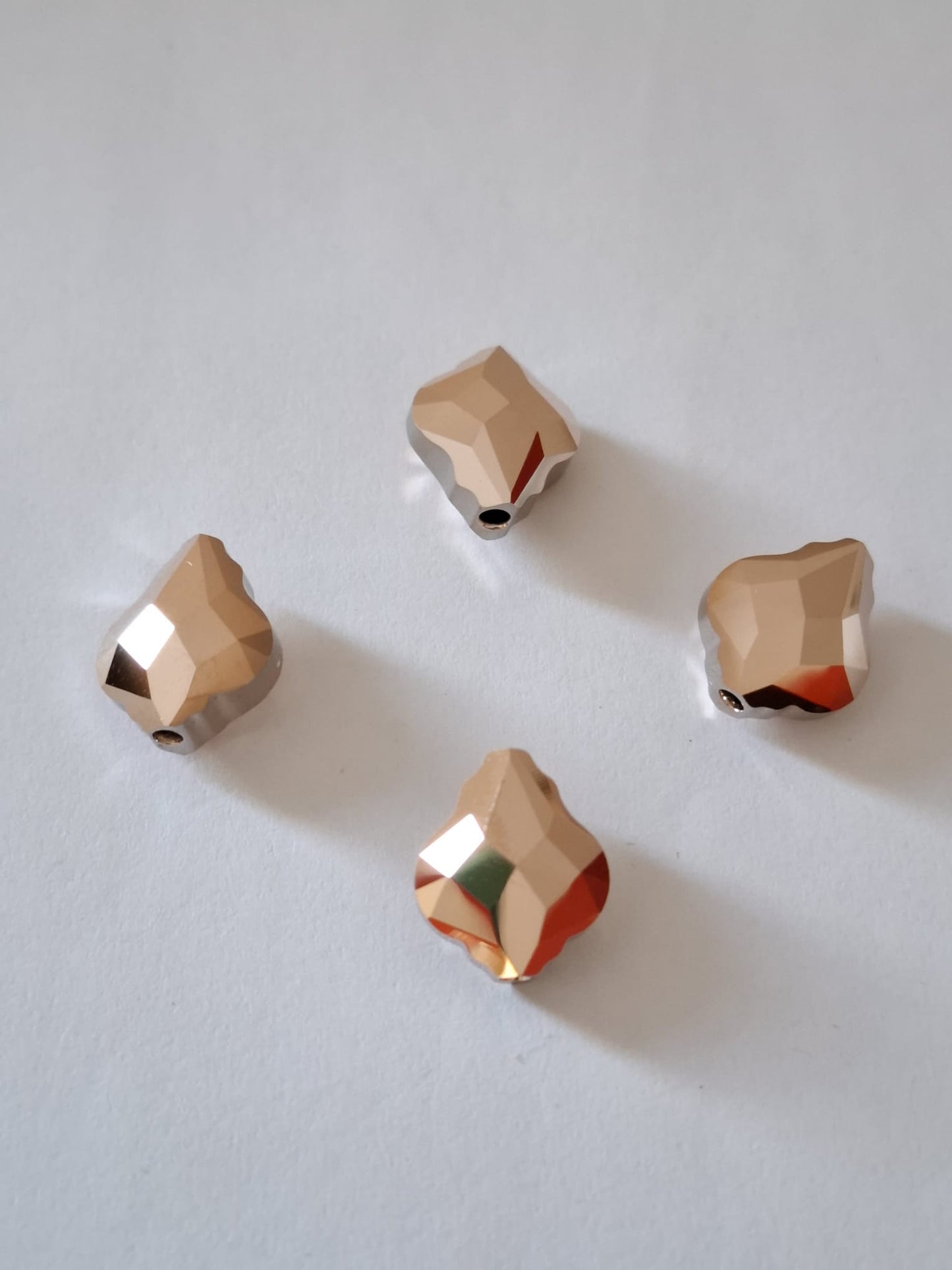 Swarovski® Beads Baroque Rose Gold 2X 14mm