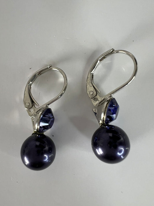 30414 Vintage Swarovski Kristallen Ohrhänger 7mm