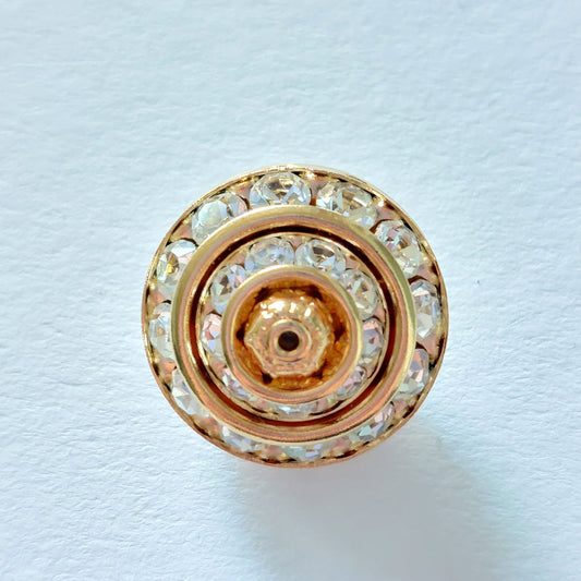 5164 Vintage Perle Zwischenteil Mit Swarovski Kristallen 17,5mm