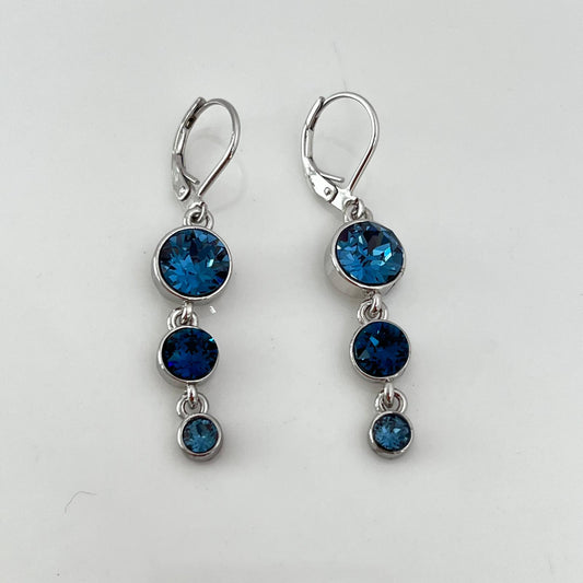 30321 Vintage Swarovski Kristallen Ohrringe 34mm