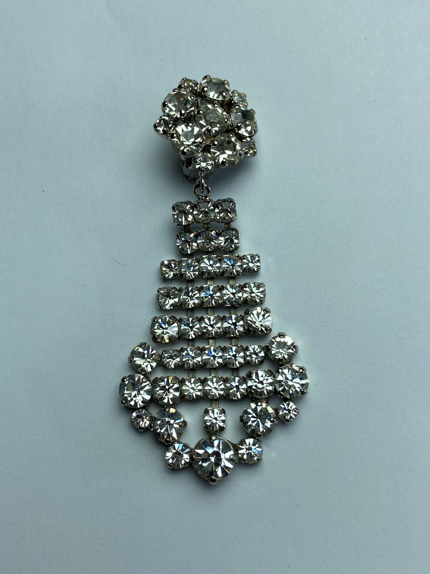 30452 Vintage Swarovski Kristallen Ohrclip 80mm