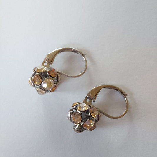3749 Vintage Earring mit Swarovski Crystals