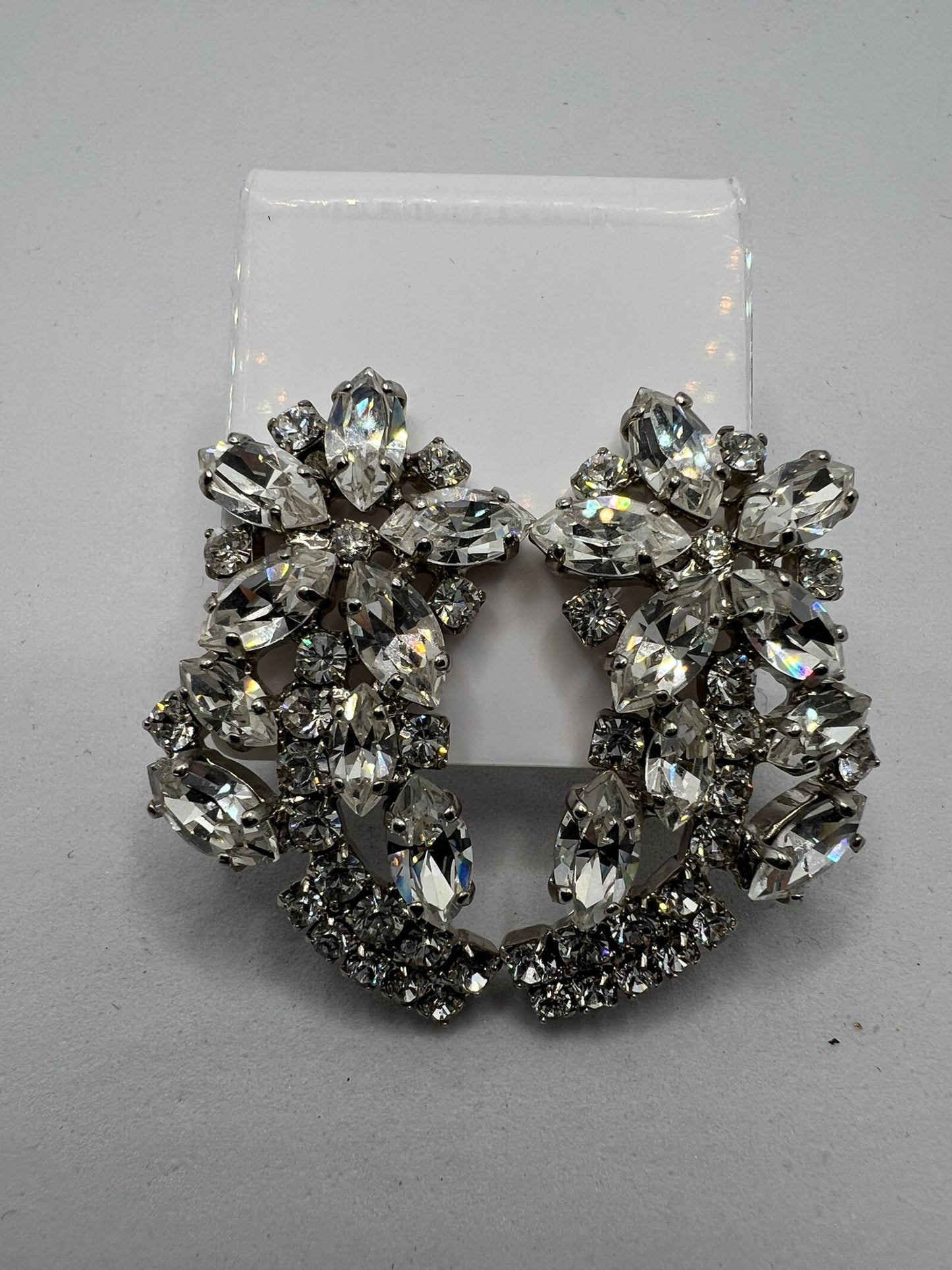 30551 Vintage Swarovski Kristallen Ohrclip 41mm