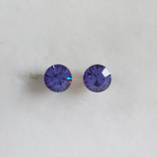 3169 Vintage-Ohrringe mit Swarovski Kristallen 5mm