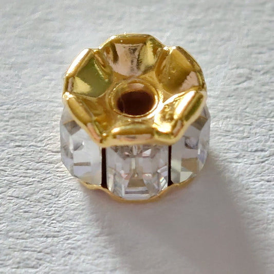 5101 Vintage Perle Zwischenteil Mit Swarovski Kristallen 7,4x5,3mm