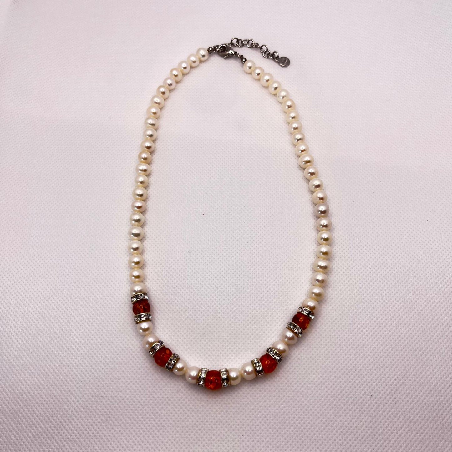 6258 Vintage Swarovski Kristallen Halsketten 42cm