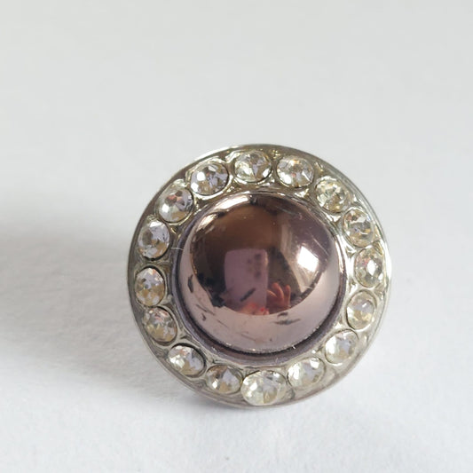 4168 Knopfe mit Swarovski Kristallen 11mm