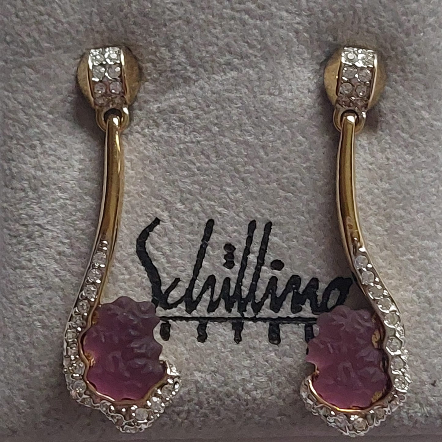 Original Vintage Schilling Austria Ohrringe 40mm