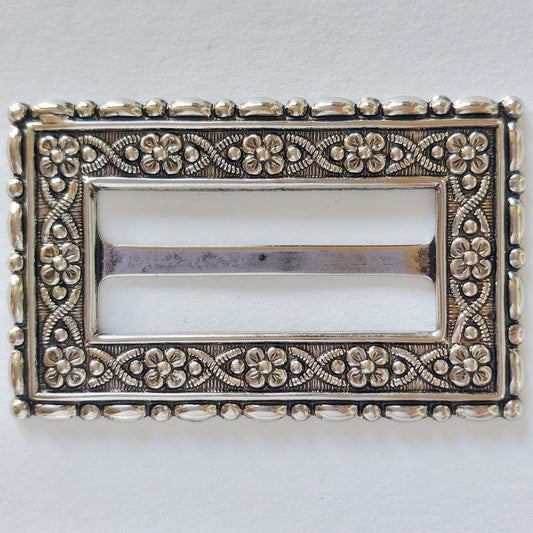 2068 Silberne Gürtelschnalle 55x35mm
