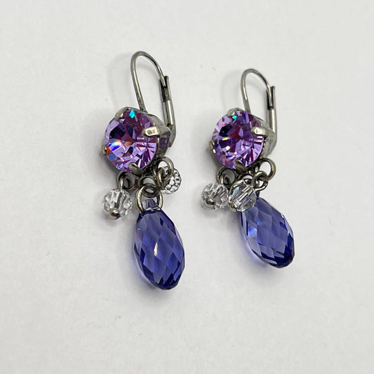 30640 Vintage Swarovski Kristallen Ohrhanger 26mm