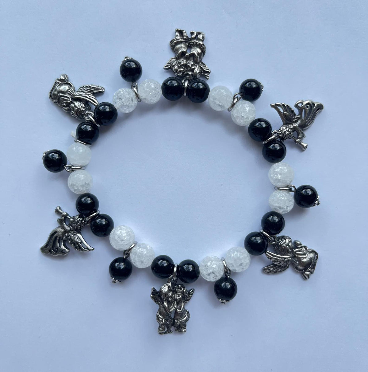 7926 Vintage Swarovski Kristallen Charm Armband 20cm
