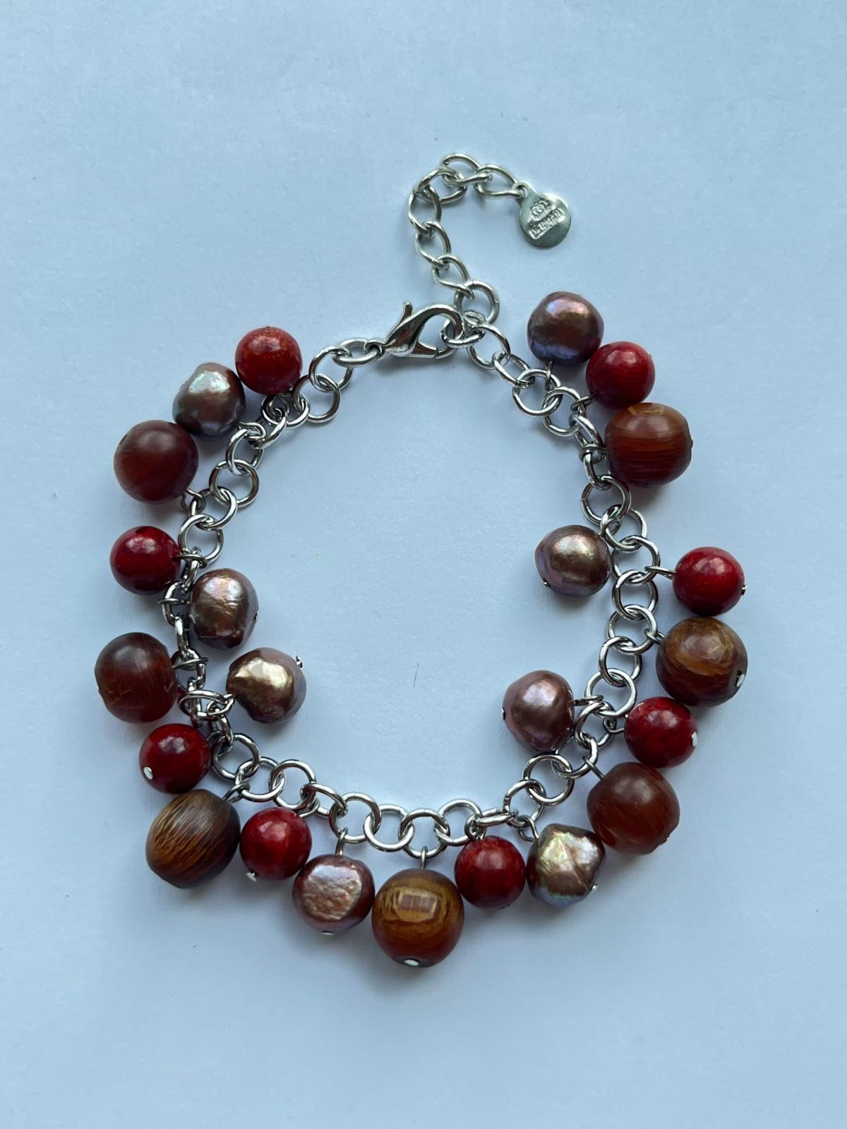 7934 Vintage Swarovski Kristallen & Perlen Armband 18cm