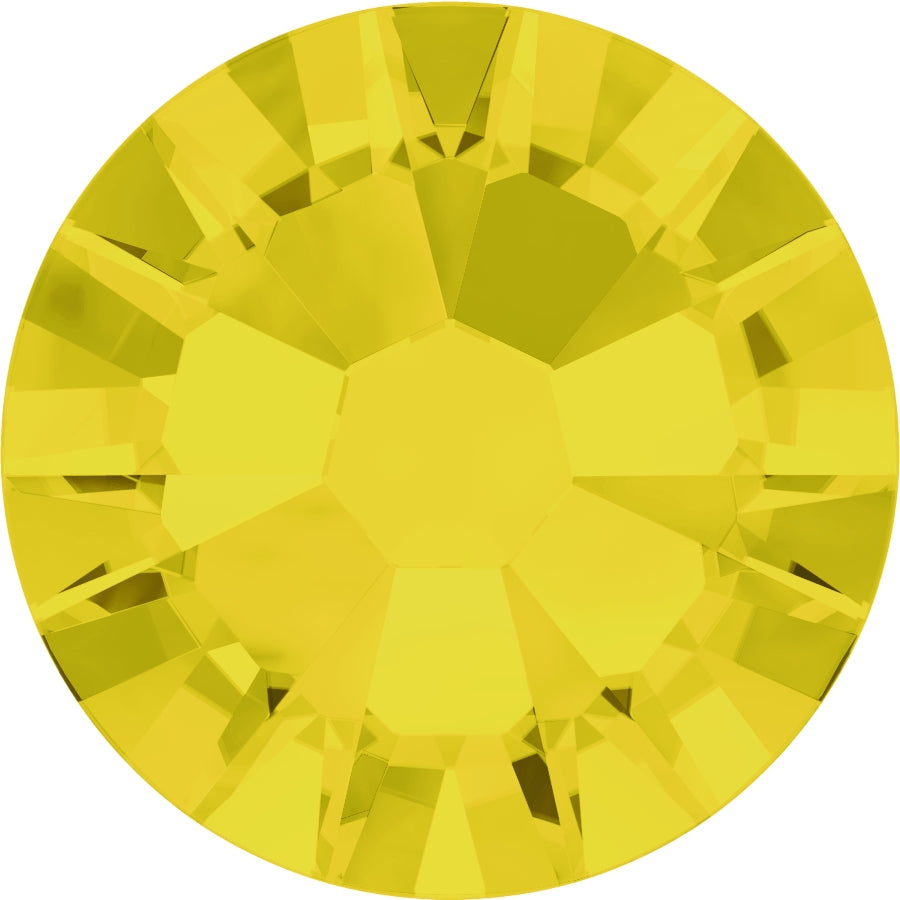 Swarovski® Nail Crystals Flat Rund Yellow Opal SS34