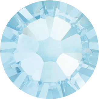 Swarovski® Nail Crystals Flat Rund Aquamarine SS10