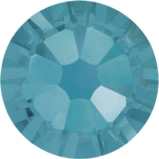Swarovski® Nail Crystals Flat Rund Caribbean Blue Opal SS9