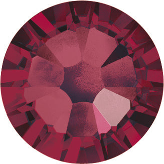 Swarovski® Nail Crystals Flat Rund Ruby SS9