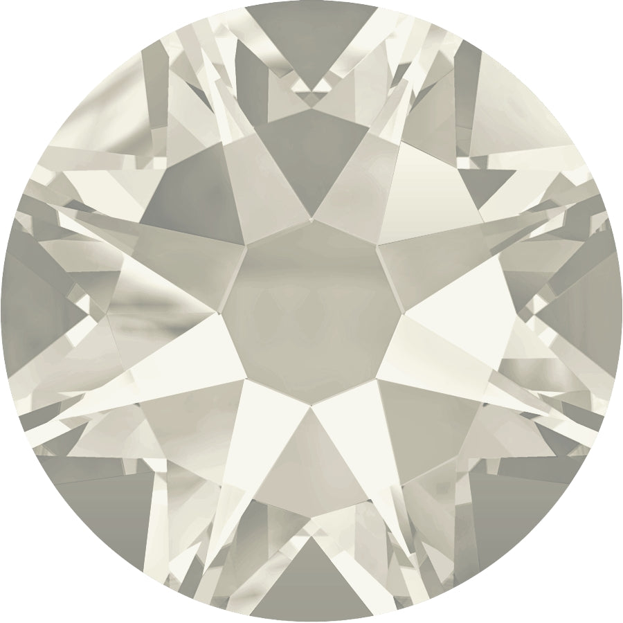 Swarovski® Nail Crystals Flat Rund Silver Shade SS3