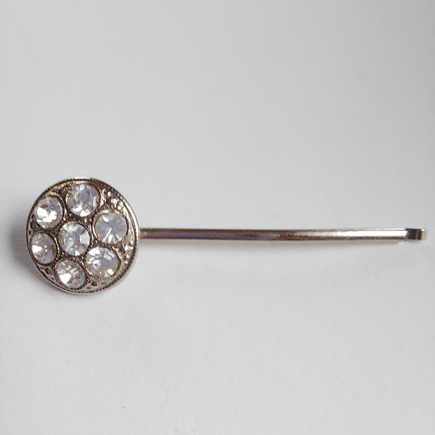 5027 Vintage Haarnadel mit Swarovski Kristallen 48mm
