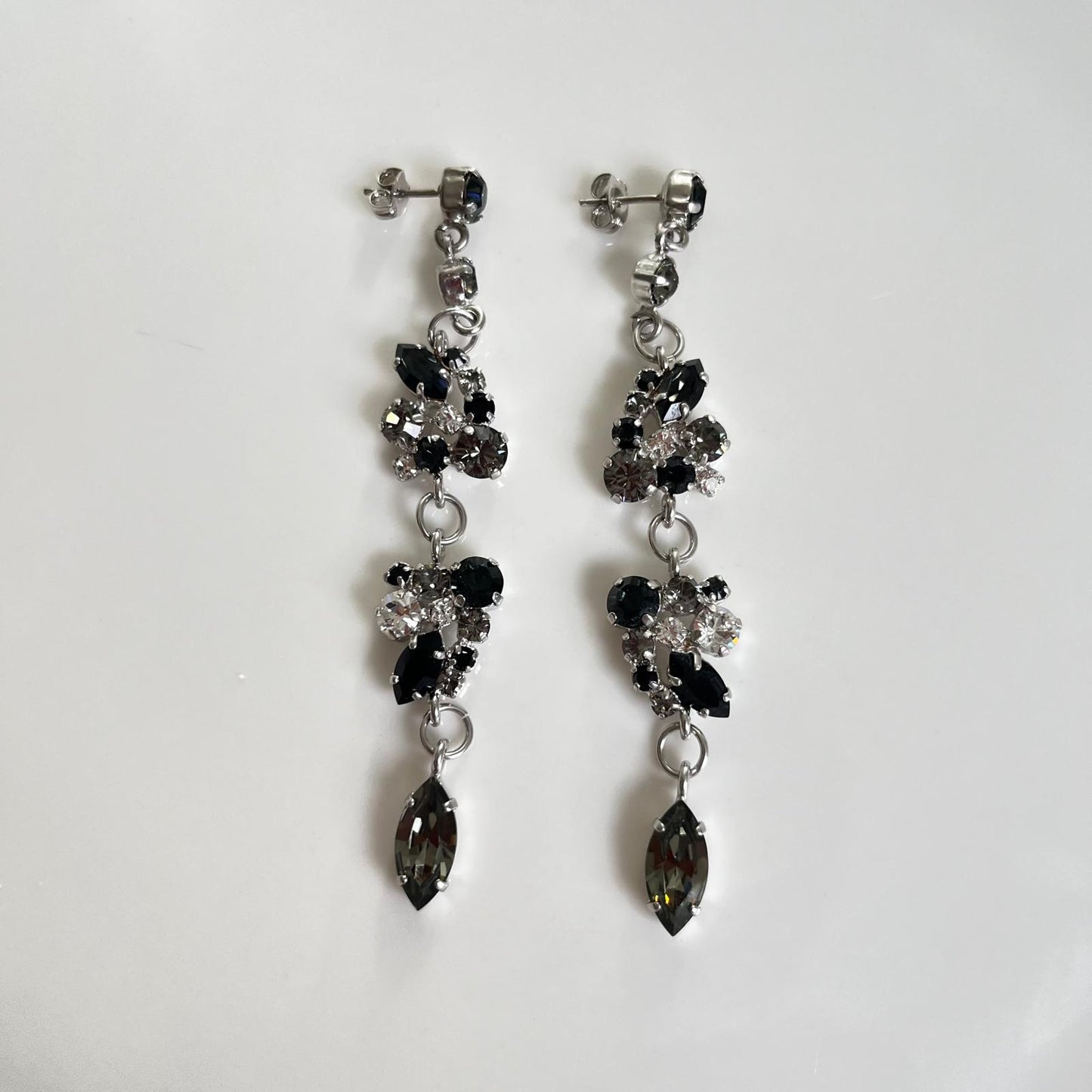 30302 Vintage Swarovski Kristallen Ohrhänger 92mm
