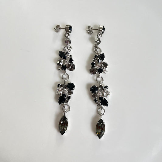 30302 Vintage Swarovski Kristallen Ohrhänger 92mm
