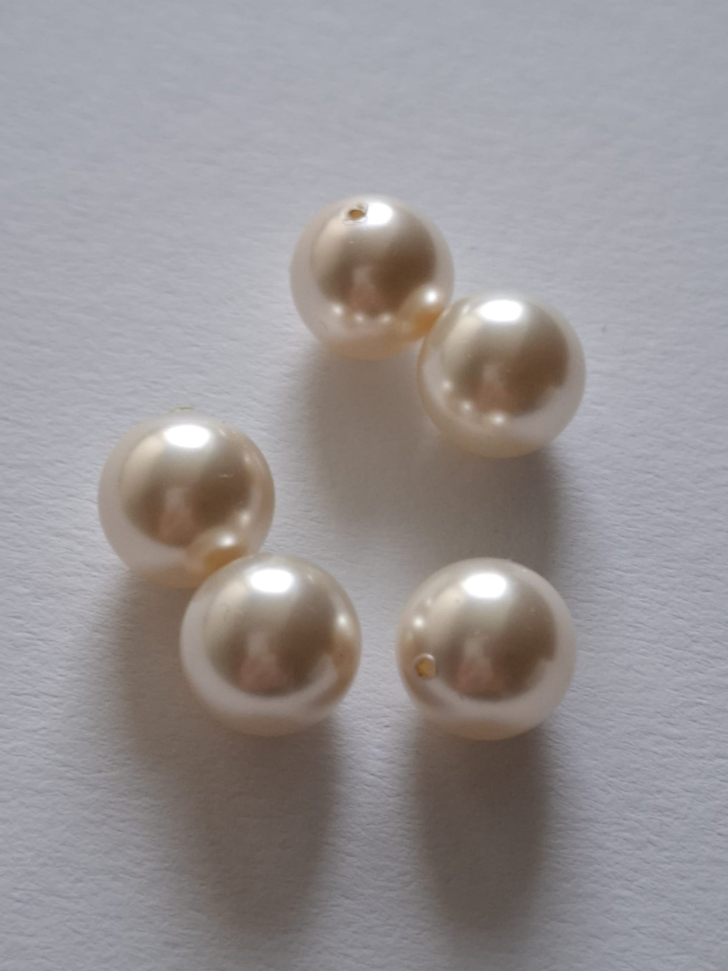 Swarovski® Pearl Half-Drilled Creamrose Pearl 12mm