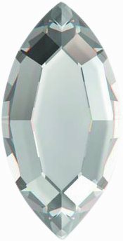 Swarovski® Nail Crystals Flatback Navette Crystal 4x2mm