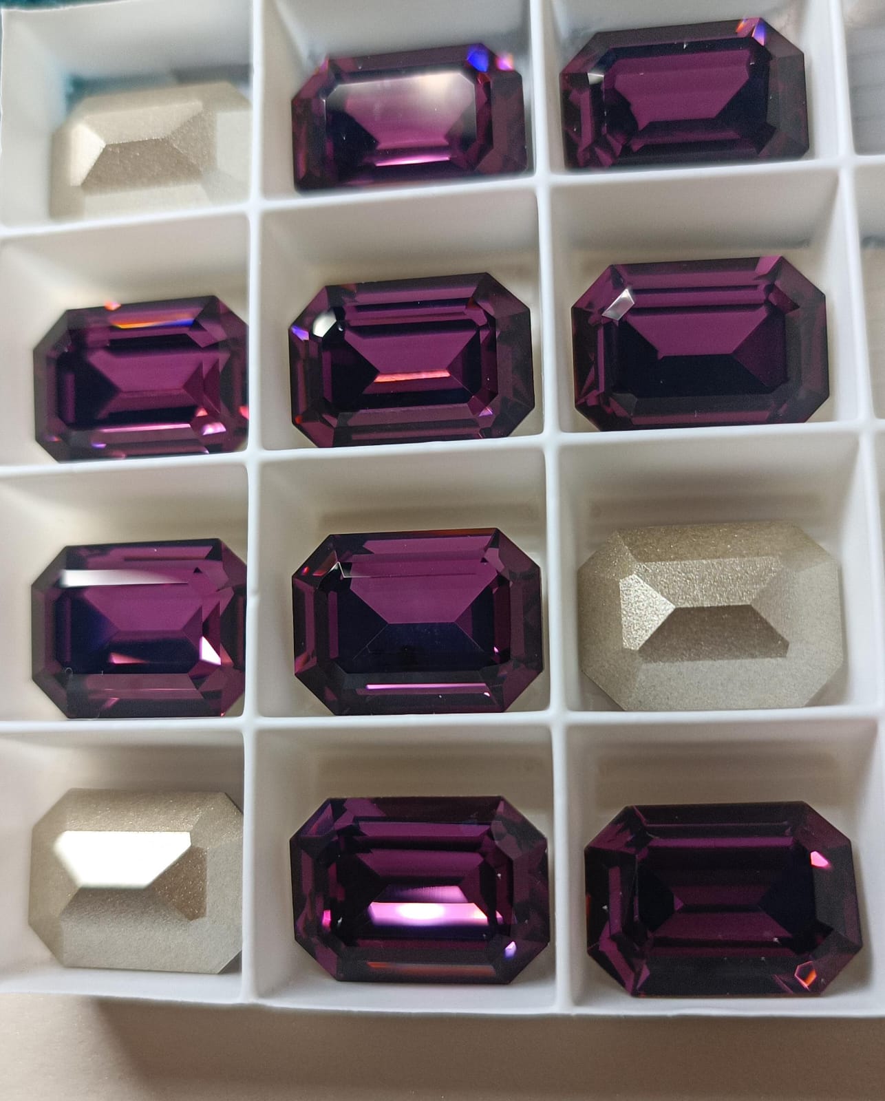 Swarovski® Fancy Octagon Amethyst 14x10mm