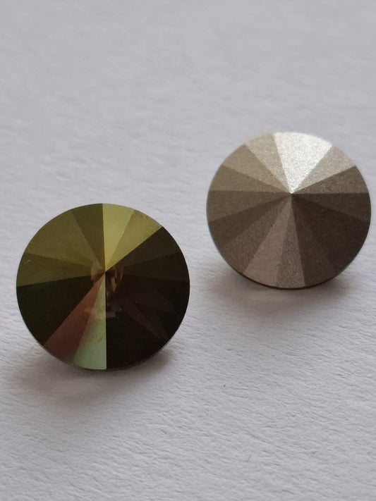 Swarovski® Rivoli Iridescent Green 14mm