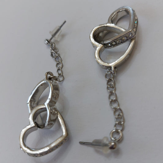 3739 Vintage Heart Earring mit Swarovski Crystals