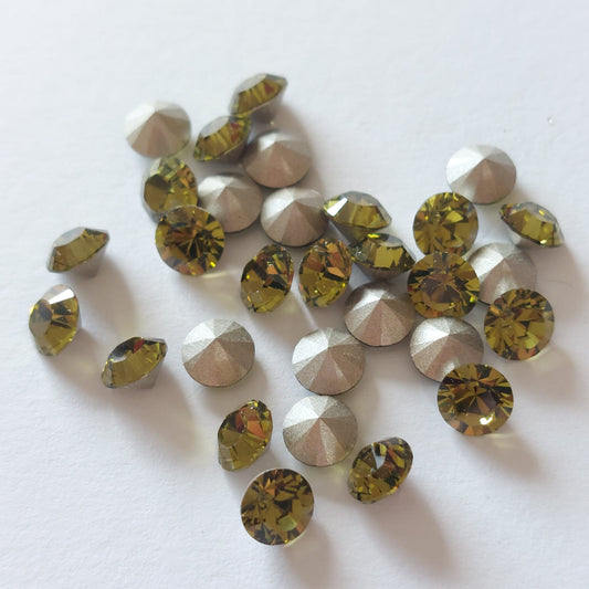 Swarovski® Chaton Khaki SS29