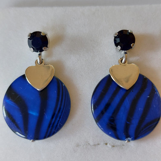 3845 Vintage Earring mit Swarovski Crystals