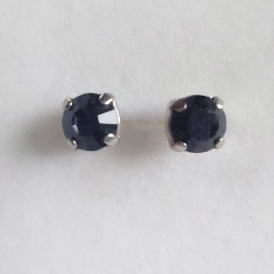 3179 Vintage-Ohrringe mit Swarovski Kristallen 6mm