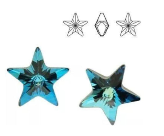 Swarovski® Fancy Star Bermuda Blue 5mm