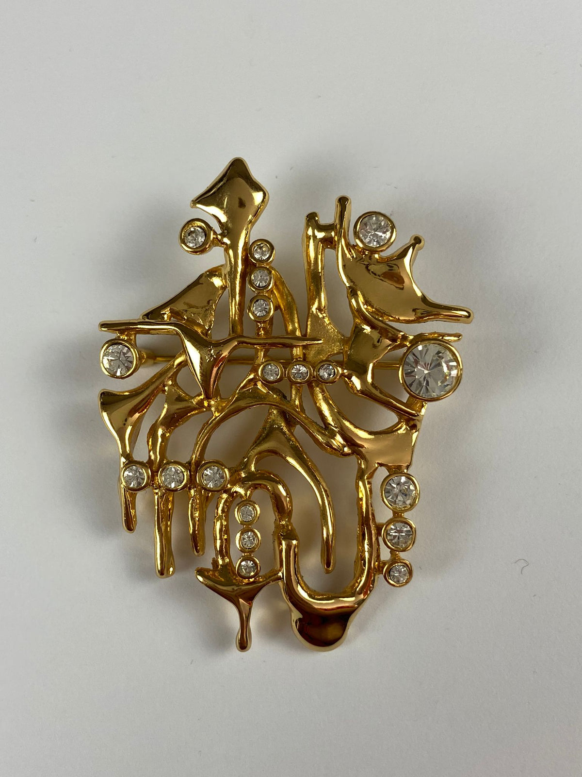8292 Vintage Zeitgenössische Brosche 45,3x60,5mm