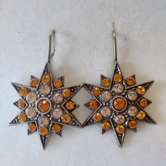 3828 Vintage Earring mit Swarovski Crystals