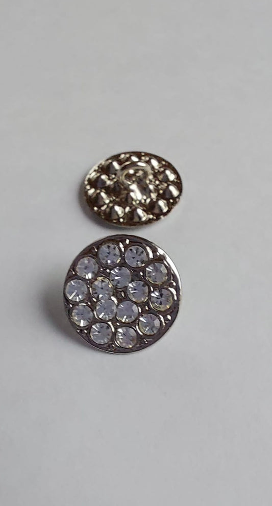 4013 Knöpfe mit Swarovski Kristallen 12mm