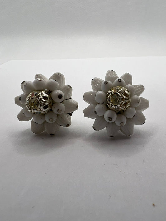 30517 Vintage Perlen Ohrclip 30mm