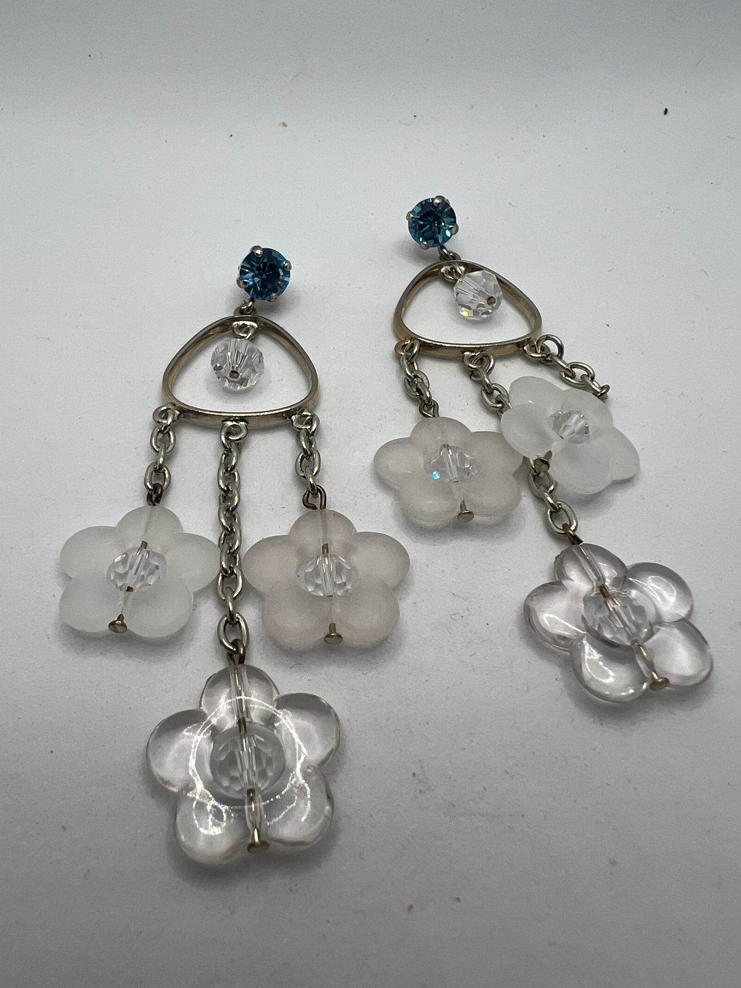 30582 Vintage Swarovski Kristallen Ohrhanger 80mm