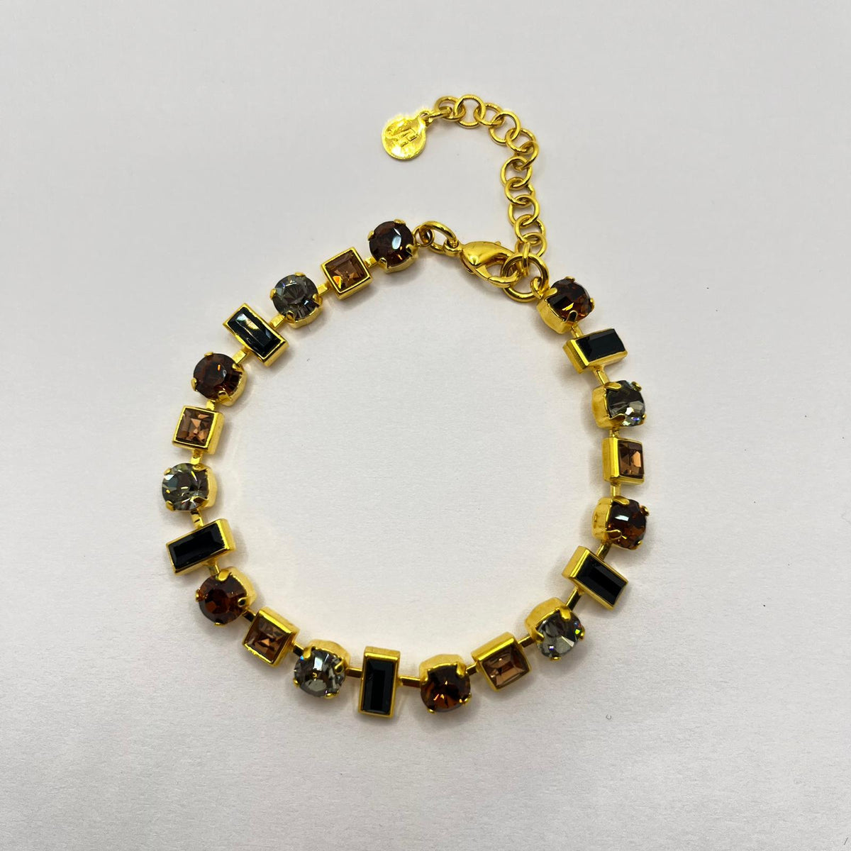7023 Vintage Swarovski Kristallen Armband 18cm