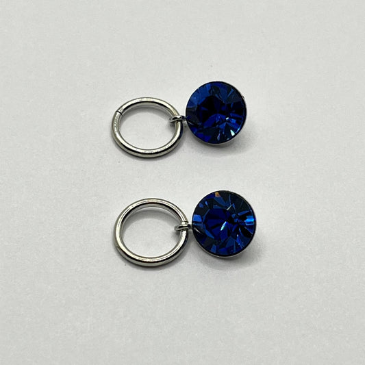 1139 Vintage Swarovski Kristallen Hängender Anhänger 8mm