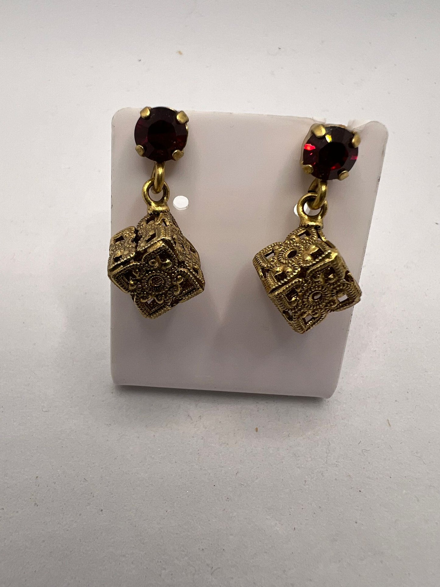 30602 Vintage Swarovski Kristallen Ohrhanger 8mm