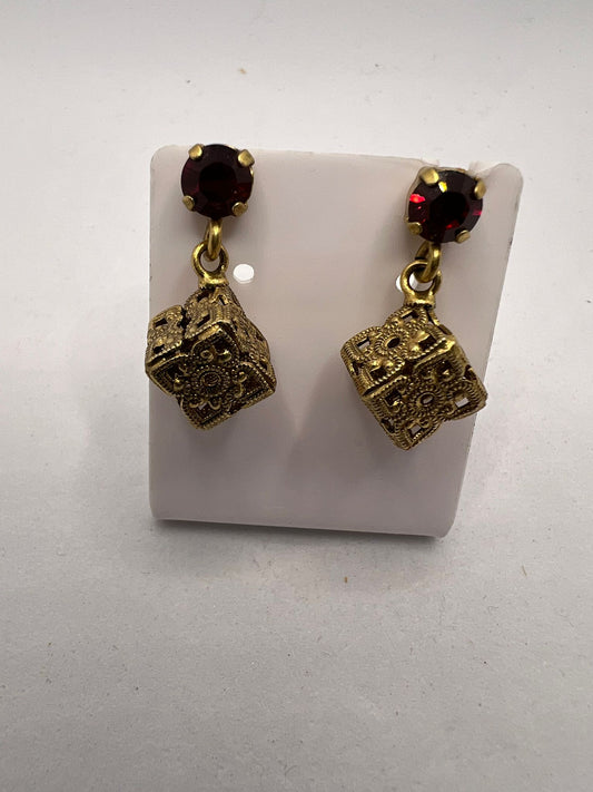 30602 Vintage Swarovski Kristallen Ohrhanger 8mm