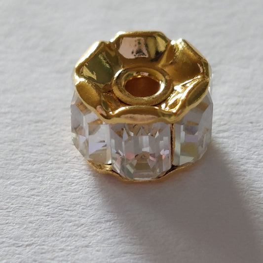 5098 Vintage Perle Zwischenteil Mit Swarovski Kristallen 9,8×6,3mm