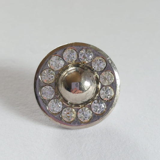 4169 Knopfe mit Swarovski Kristallen 12mm