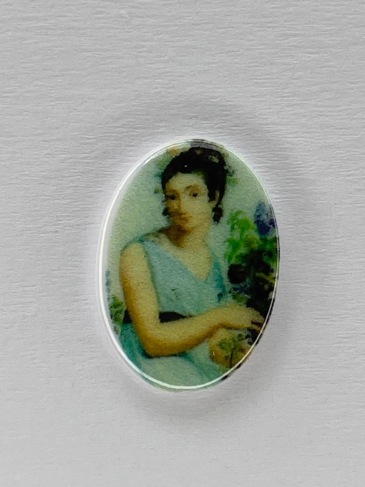 5652 Vintage Damen Cabochon 18mm